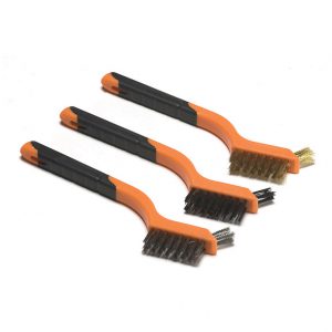 סט 3 מברשות מיני פליז/פלדה/ניילון KENDO