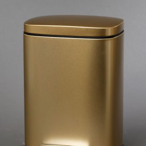 פח אשפה מלבני 5L זהב ANTI-SLEEP טריקה שקטה