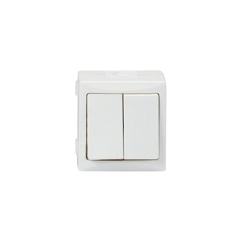 מפסק כפול על הטיח קומפקטי N-NB-B