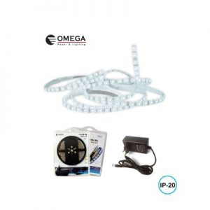 קיט סרט לד 60 לדים 4.8W + שנאי 2A צבע אור לבן או אור חם