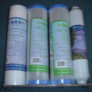 ערכת סננים להחלפה עצמית למטהר 4 שלבי