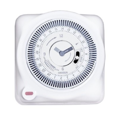 שעון 24 שעות תחת הטיח לתיבה עגולה